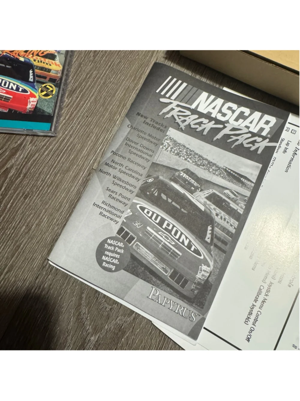 Vtg Vintage 1996 Sierra NASCAR Racing PC Video Game Standard Cib Complete